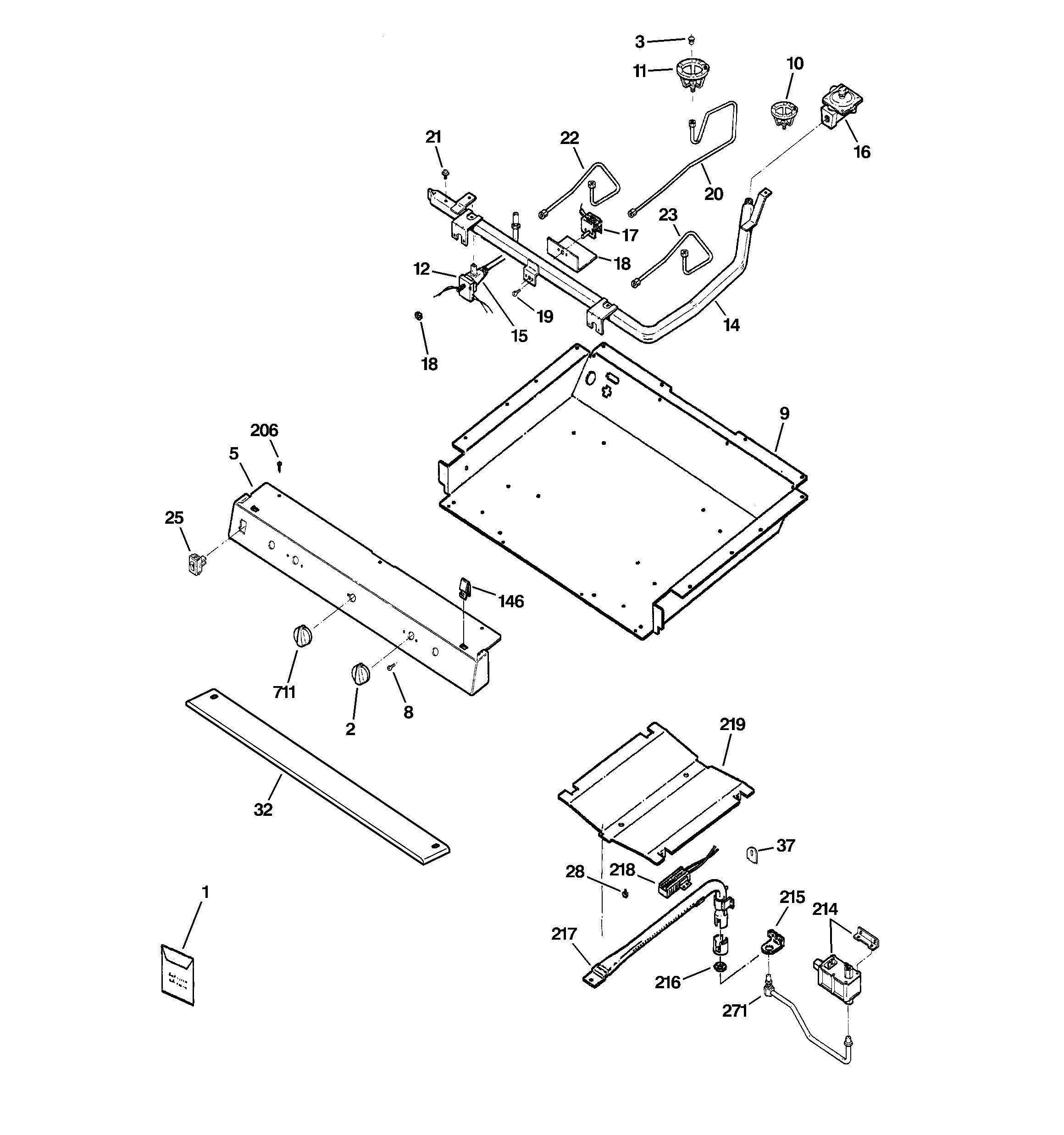 Gas & burner parts