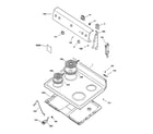 GE JBS03H2CT control panel & cooktop diagram