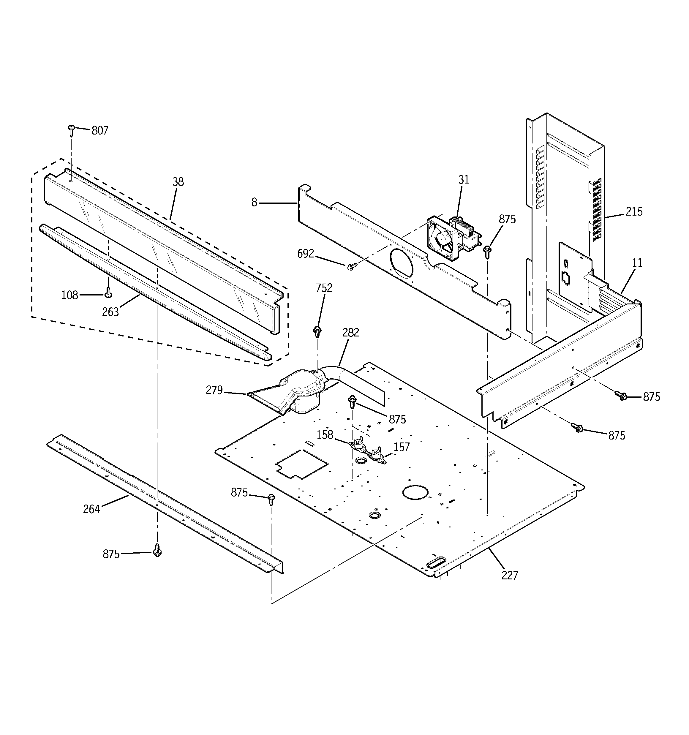 Center spacer