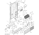 GE SSS25KFPCWW sealed system & mother board diagram