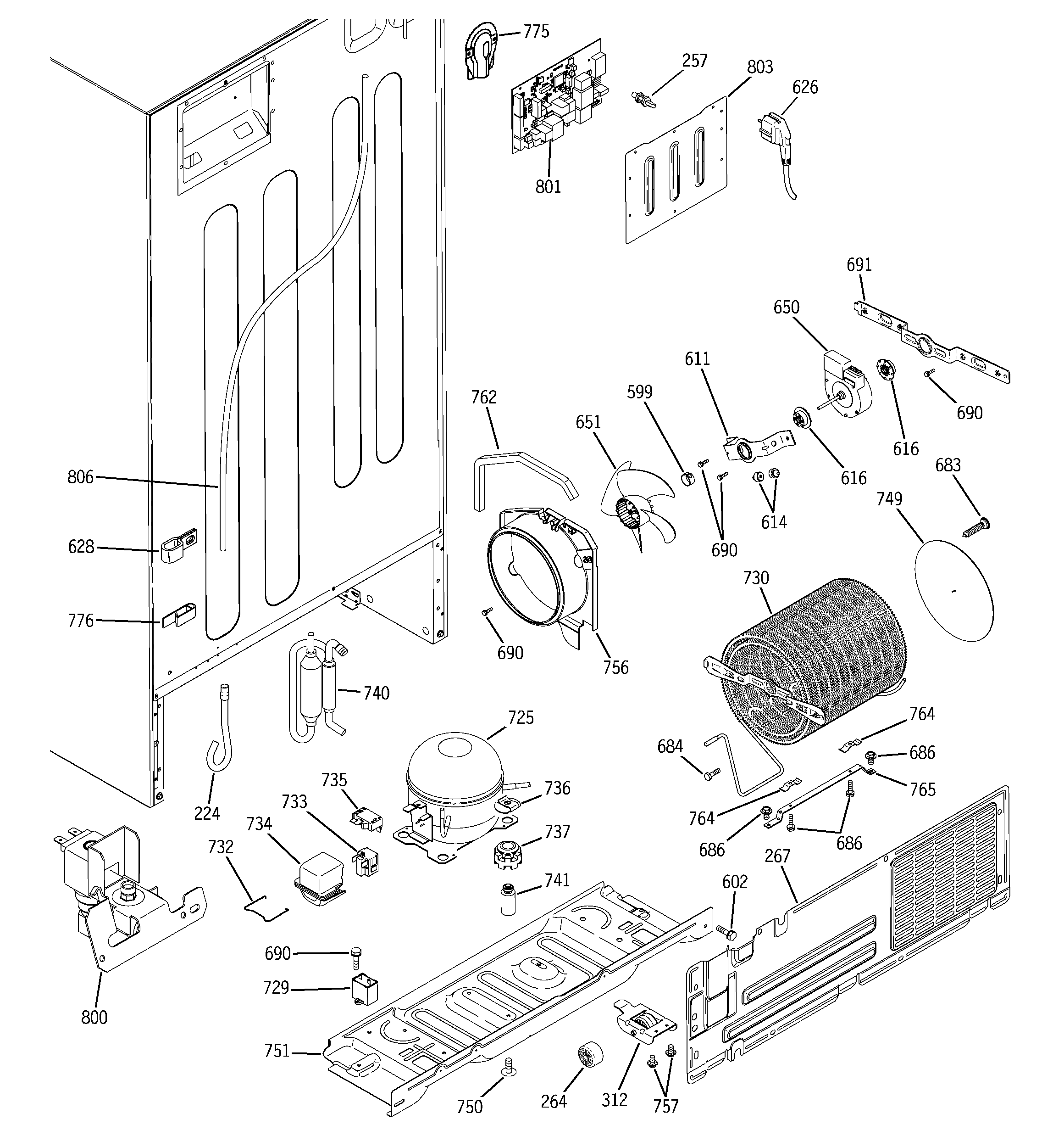 SEALED SYSTEM & MOTHER BOARD