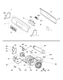 Backsplash, blower & motor assembly