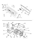 Backsplash, blower & motor assembly