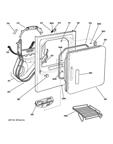 Front panel & door