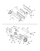 Backsplash, blower & motor assembly