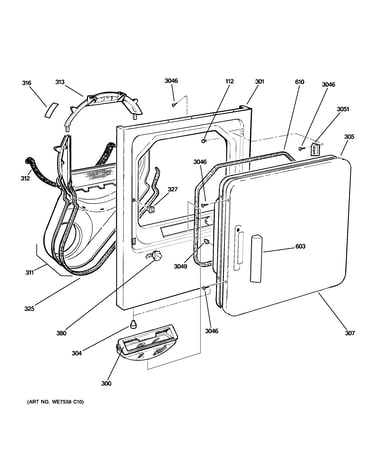 Front panel & door