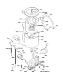 Washer motor & tub
