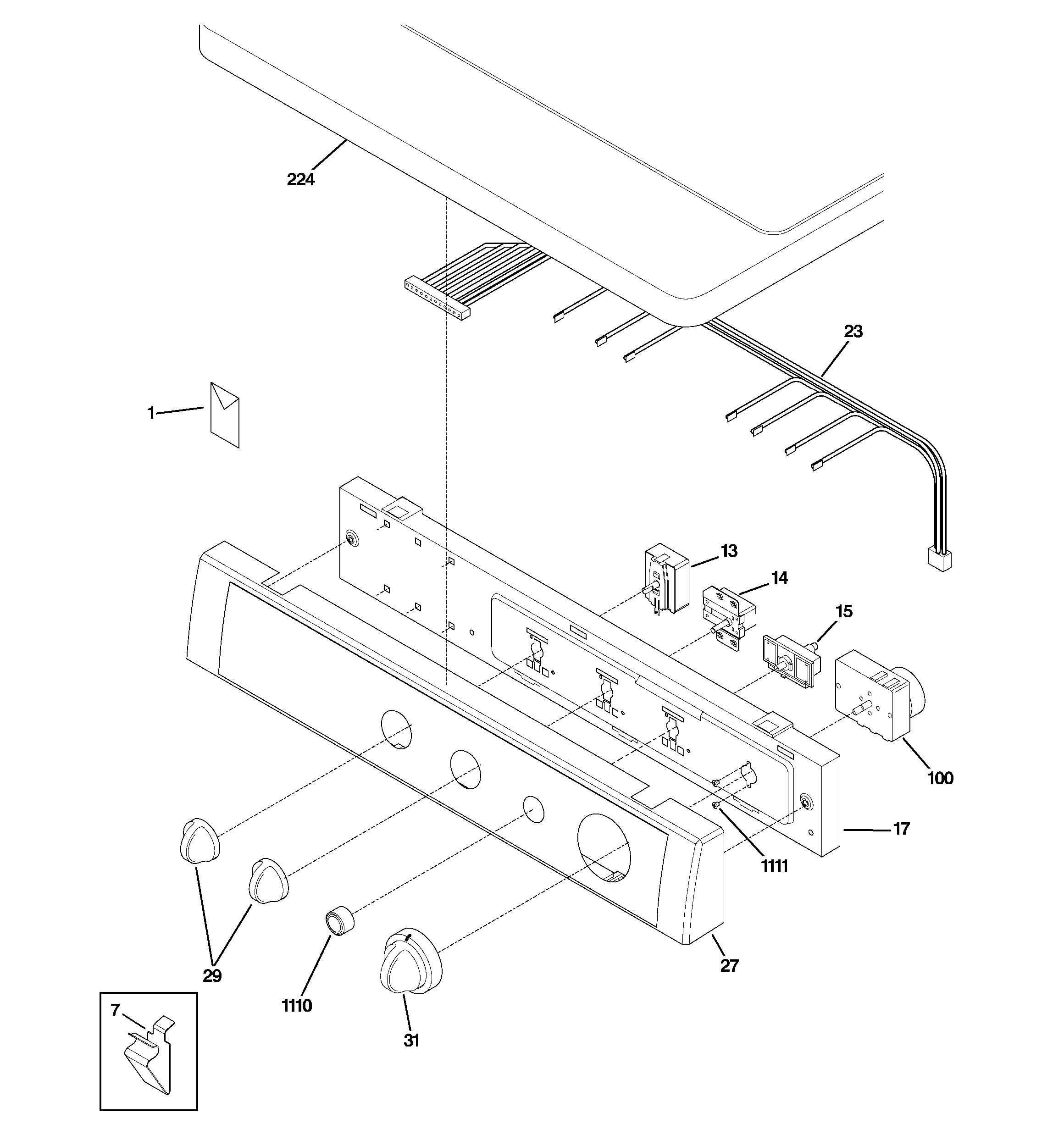 Controls & top panel