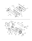 Backsplash, blower & motor assembly