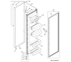 GE GSS25SGPDSS fresh food door diagram