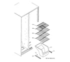 GE GSS25SGPDSS freezer shelves diagram