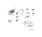 GE GTS20ICAWW ice maker & accessories diagram