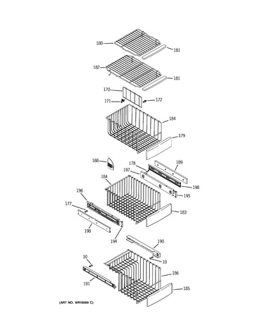 Freezer shelves