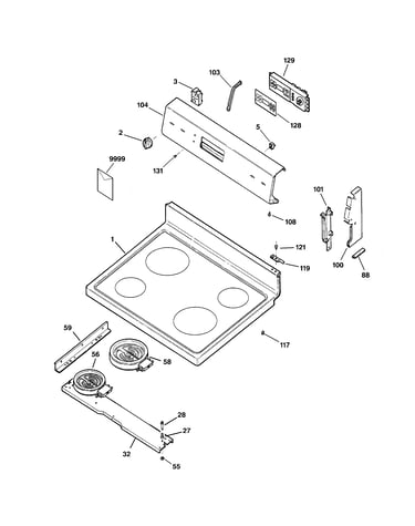 Control panel & cooktop