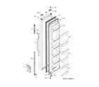 GE GST20IBMBCC freezer door diagram