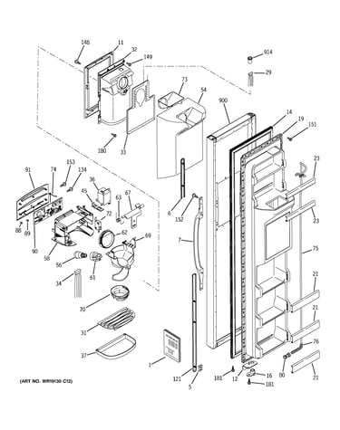 Freezer door