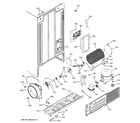 GE GST22IBMDCC sealed system & mother board diagram