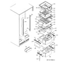 GE ESS22XGMAWW fresh food shelves diagram