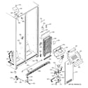 GE GSS22VGMAWW freezer section diagram