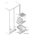 GE GSS22VGMAWW freezer shelves diagram