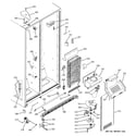 GE GSS25UFMDCC freezer section diagram