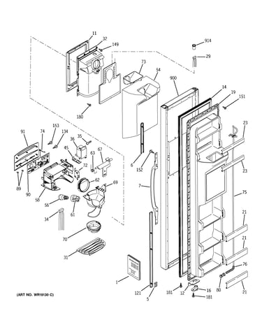 Freezer door
