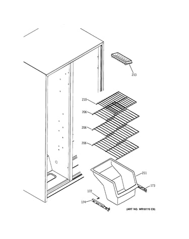 Freezer shelves