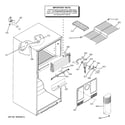 GE STS18ZBPBRWW freezer section diagram