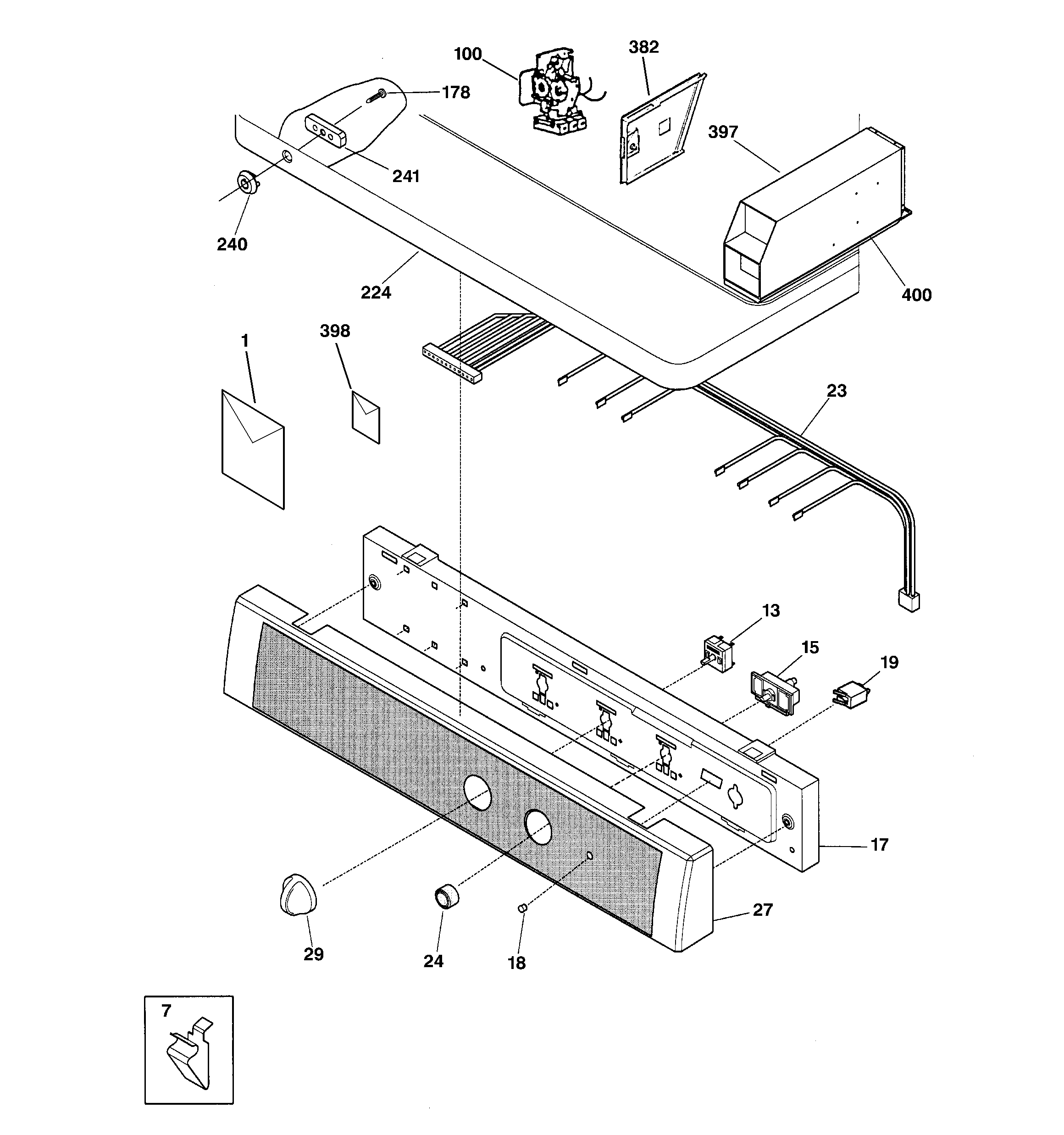 CONTROLS & TOP PANEL