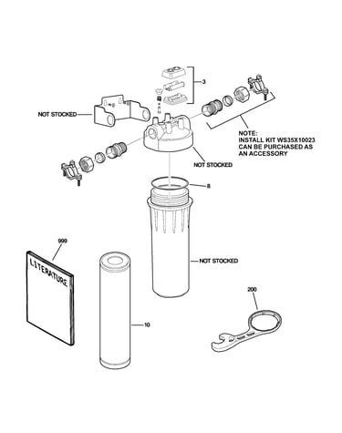 Water filtration parts