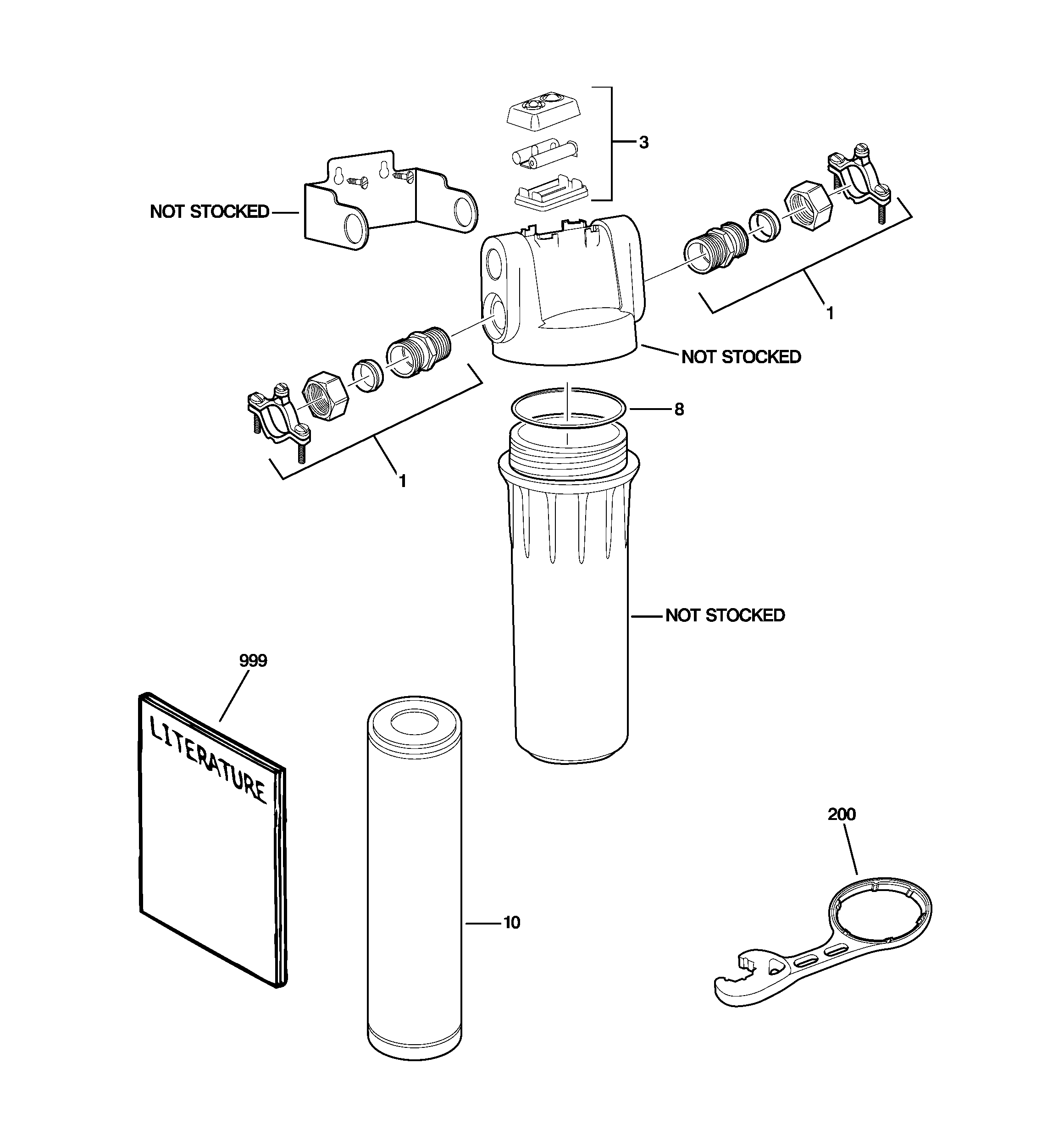 Water filtration parts