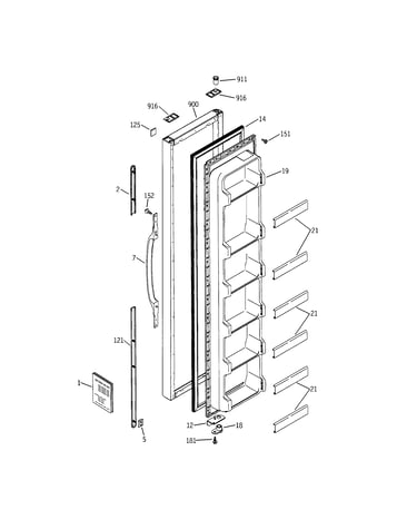 Freezer door