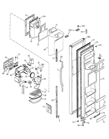 Freezer door