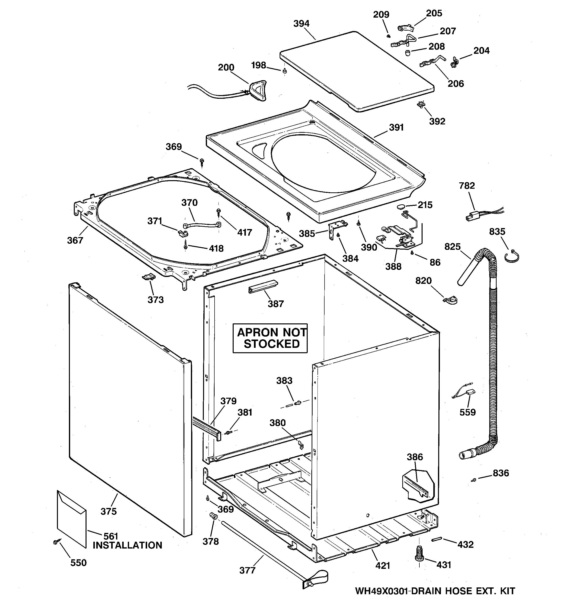 Cabinet, cover & front panel