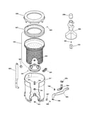 Tub, basket & agitator