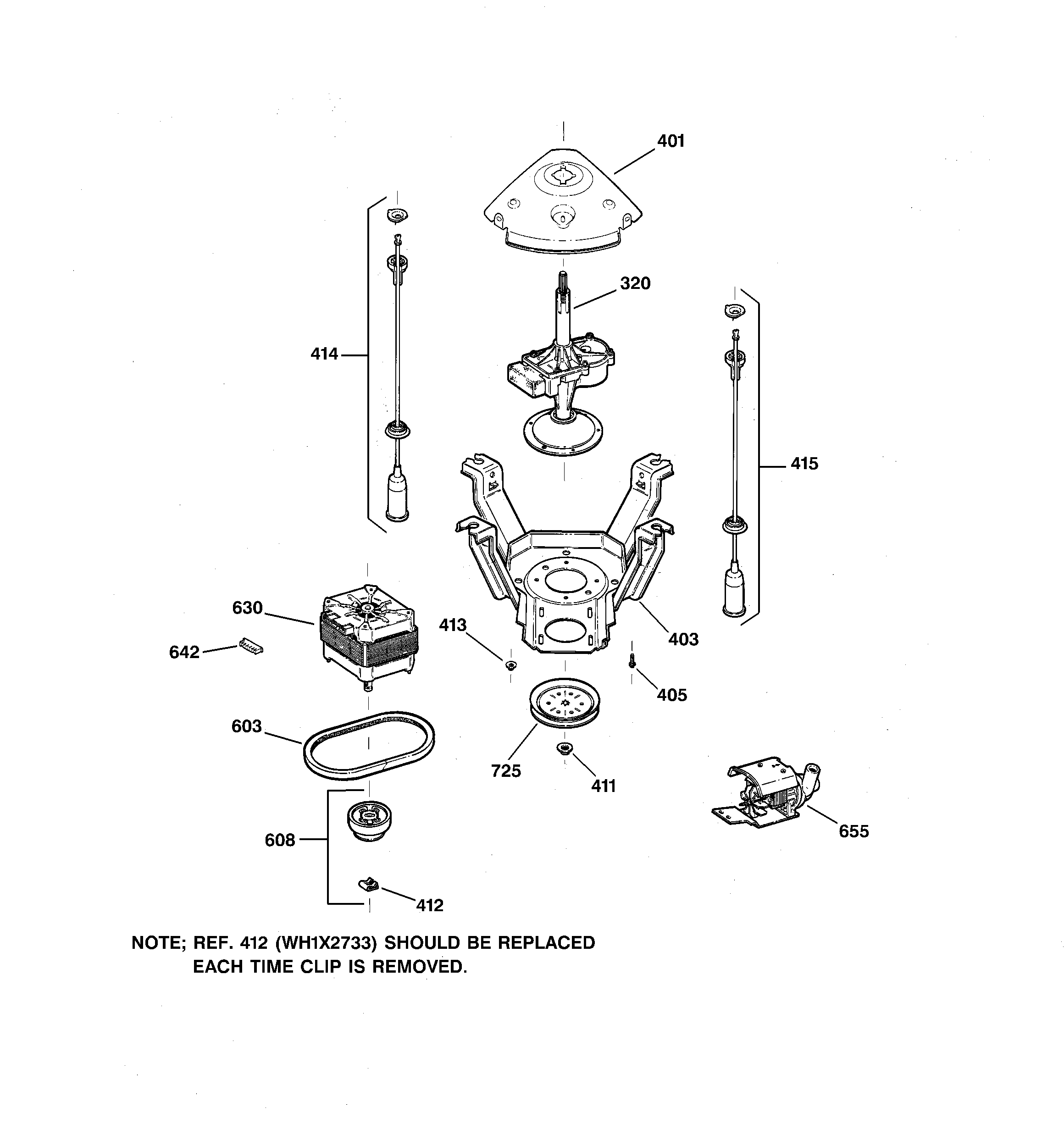 Suspension, pump & drive components