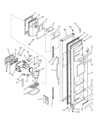 Freezer door