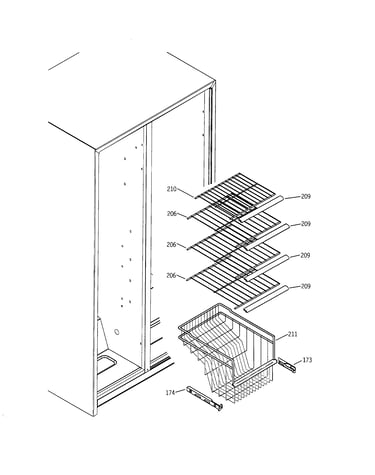 Freezer shelves