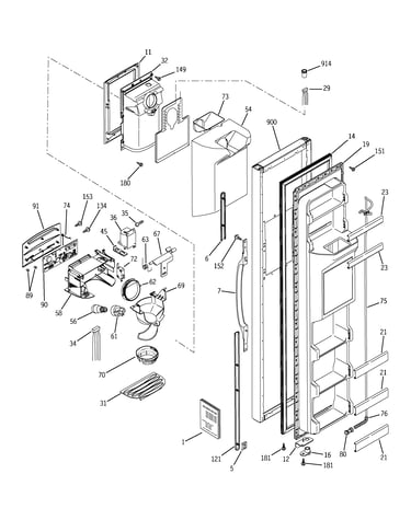 Freezer door