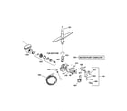 GE GSD2600G02WW motor-pump mechanism diagram
