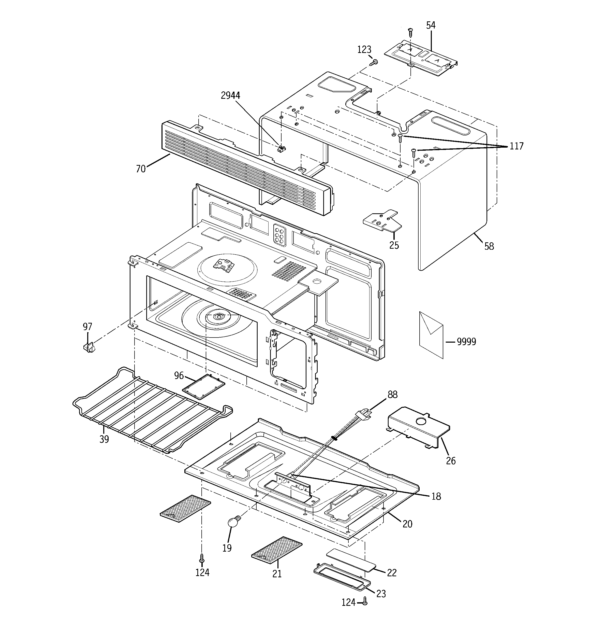 Oven cavity parts