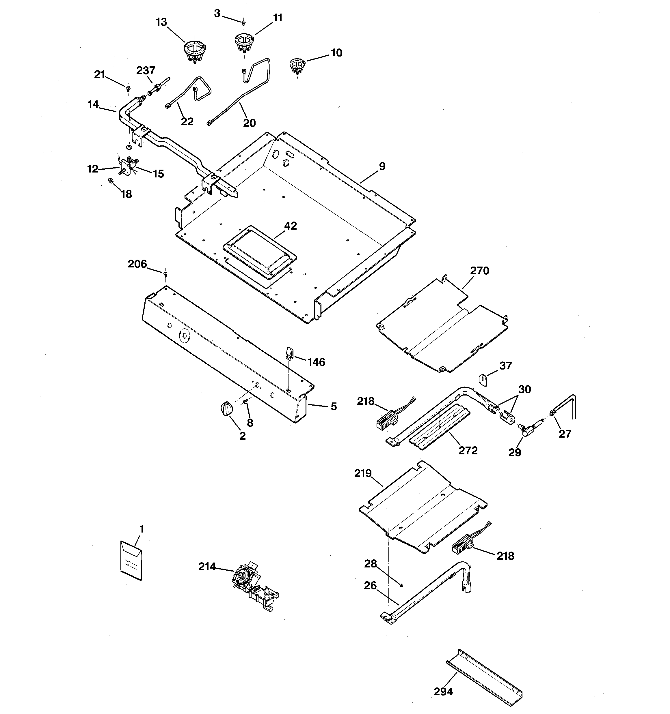 Gas & burner parts