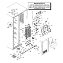 GE PCT23MGPAWW freezer section diagram