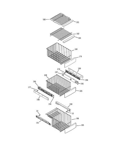 Freezer shelves