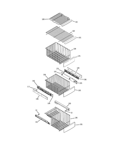 Freezer shelves