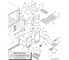 GE GTR22KSPARBS freezer section diagram