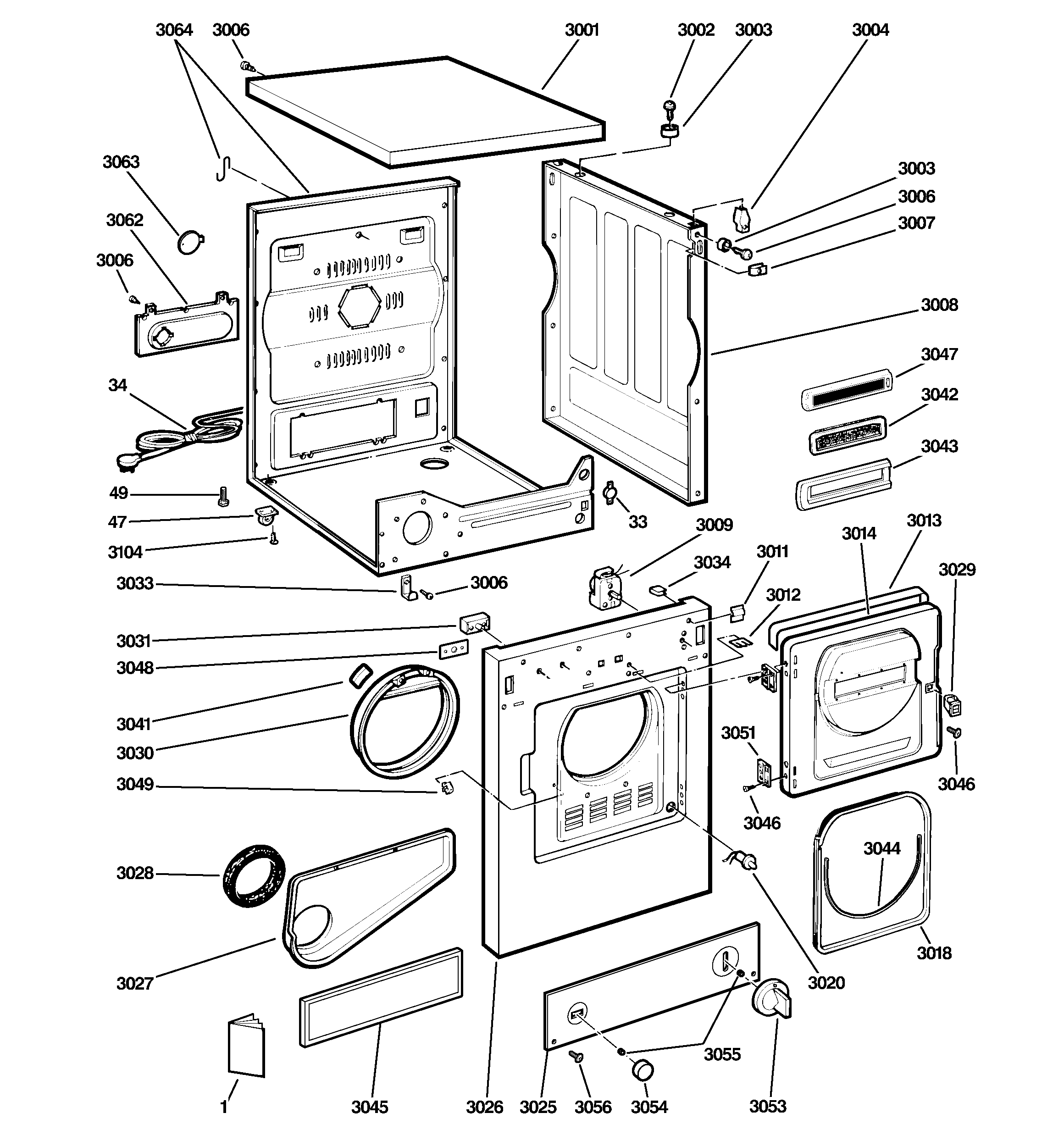 BACKSPLASH, CABINET & FRONT PANEL