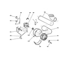 GE DSKP333EC0WW blower & motor diagram