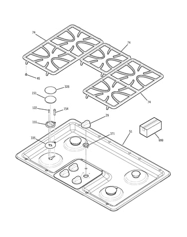 Control panel & cooktop