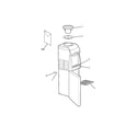 GE GXCF05D02 hot & cold water dispenser diagram